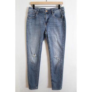 VIGOSS Jagger Skinny Jeans - Distressed - Stretch Denim - Medium Wash - 31